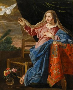 Матіас Стомер (бл. 1600 – після 1652), «Благовіщення. Марія». Після реставрації.