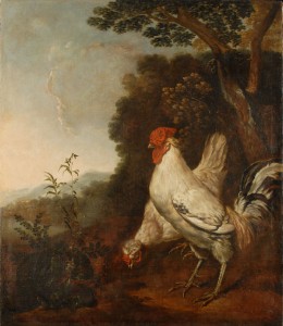 Ернст ван Дален (1647/49–1709), «Півень та курка». Після реставрації.