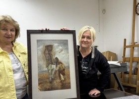 Реставрація картини Августи Кохановської “Гуцульська пара”