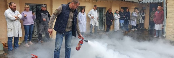 Майстер-клас з пожежної безпеки для працівників ННДРЦУ