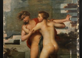 Реставрація картини «Гермафродит та німфа Салмакида»