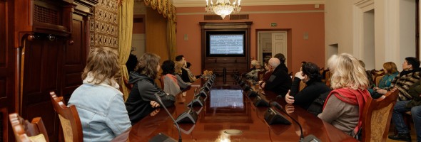 Лекція Віри Распопіної про результати техніко-технологічного дослідження картини Караваджо «Взяття Христа під варту» або «Поцілунок Іуди»