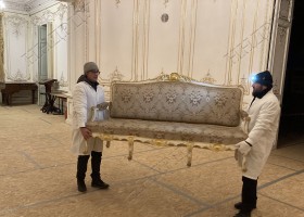 Перше обстеження одеською філією ННДРЦУ внутрішнього оздоблення Будинку вчених (м. Одеса)