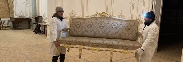 Перше обстеження одеською філією ННДРЦУ внутрішнього оздоблення Будинку вчених (м. Одеса)
