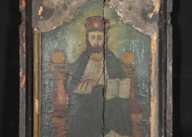 Процес реставрації ікони “Спас на престолі”