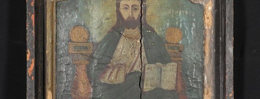 Процес реставрації ікони “Спас на престолі”